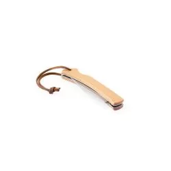 Canivete com Lâmina de Aço Inox e Cabo de Bambu Personalizado Canivete com Lâmina de Aço Inox e Cabo de Bambu Personalizado