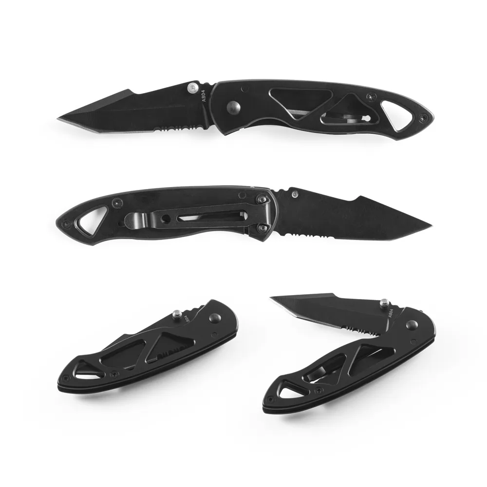 Canivete em aço inox e metal Personalizado