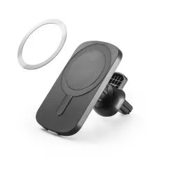 Carregador magnético wireless em ABS (60% reciclado) Personalizado Carregador magnético wireless em ABS (60% reciclado) Personalizado