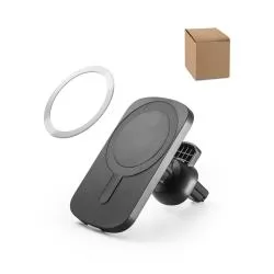 Carregador magnético wireless em ABS (60% reciclado) Personalizado Carregador magnético wireless em ABS (60% reciclado) Personalizado