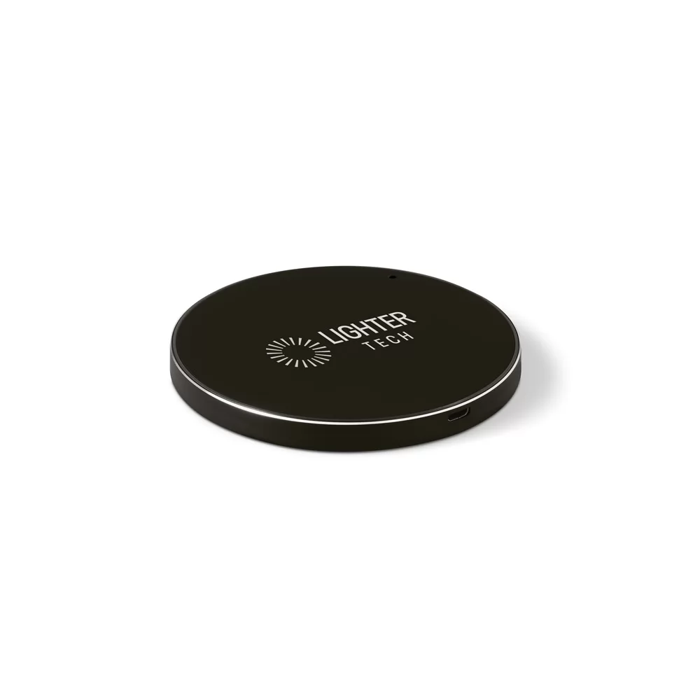 Carregador wireless fast em ABS e alumínio Personalizado Carregador wireless fast em ABS e alumínio Personalizado