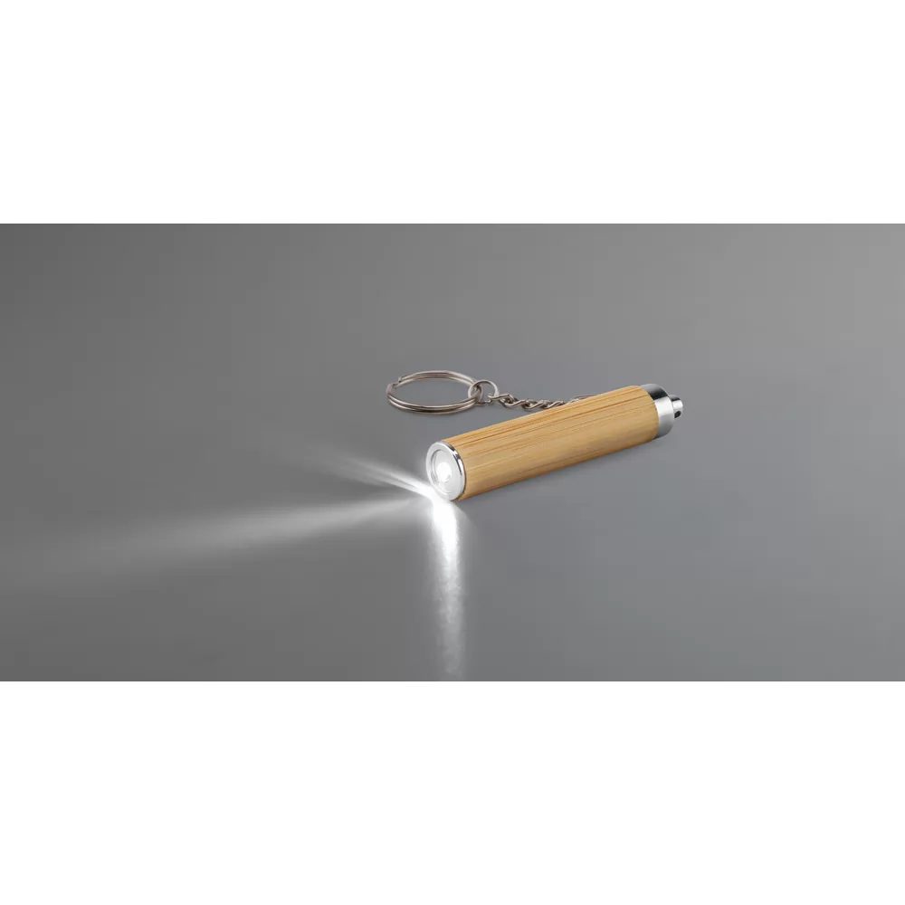 Chaveiro de Bambu com Led Personalizado Chaveiro de Bambu com Led Personalizado