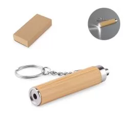Chaveiro de Bambu com Led Personalizado Chaveiro de Bambu com Led Personalizado