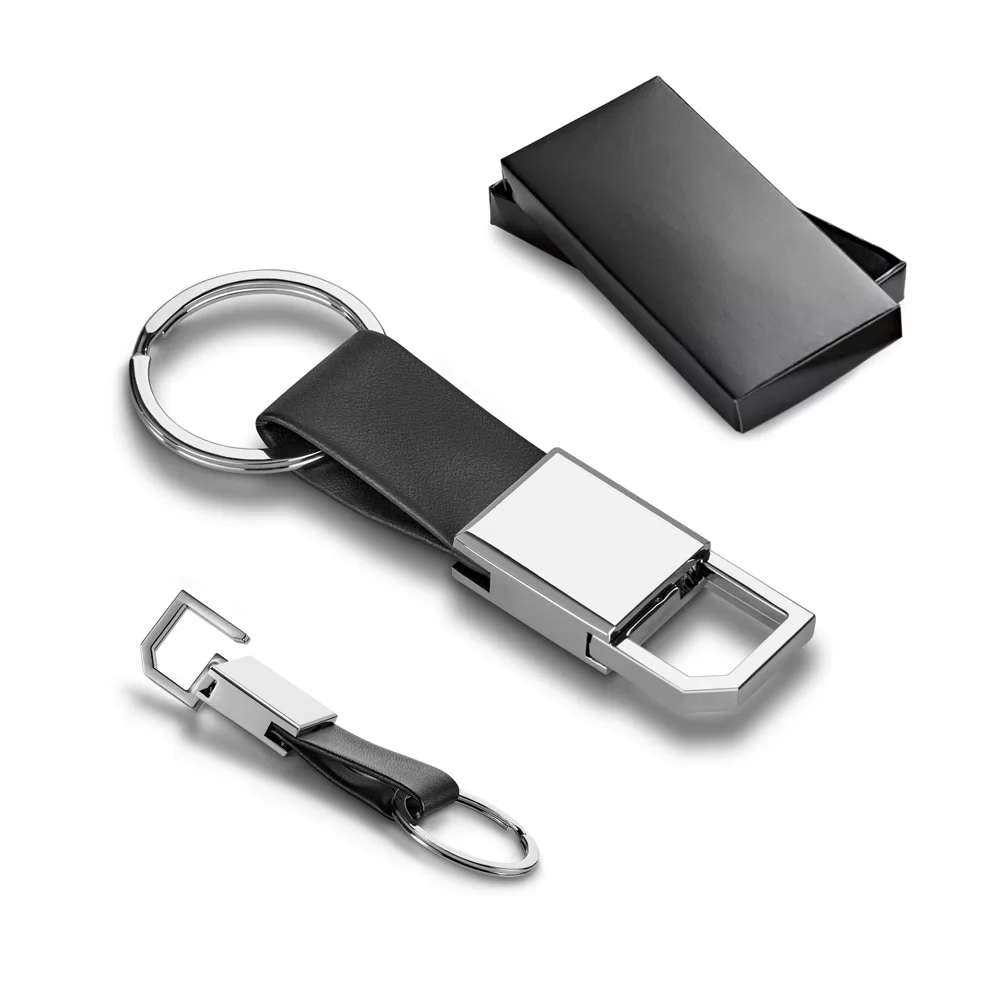 Chaveiro de Couro com Mosquetão Personalizado Chaveiro de Couro com Mosquetão Personalizado