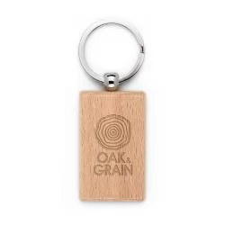 Chaveiro de Madeira de Faia Personalizado Chaveiro de Madeira de Faia Personalizado