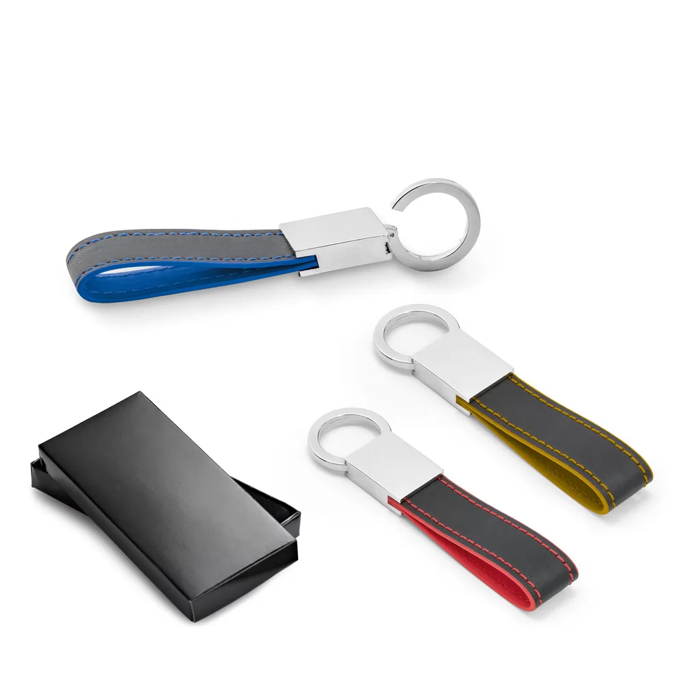 Chaveiro de Metal com Couro Personalizado Chaveiro de Metal com Couro Personalizado
