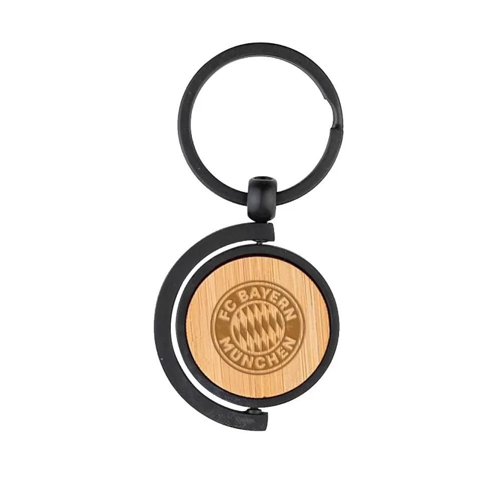 Chaveiro de Metal com detalhes em Bambu Personalizado Chaveiro de Metal com detalhes em Bambu Personalizado