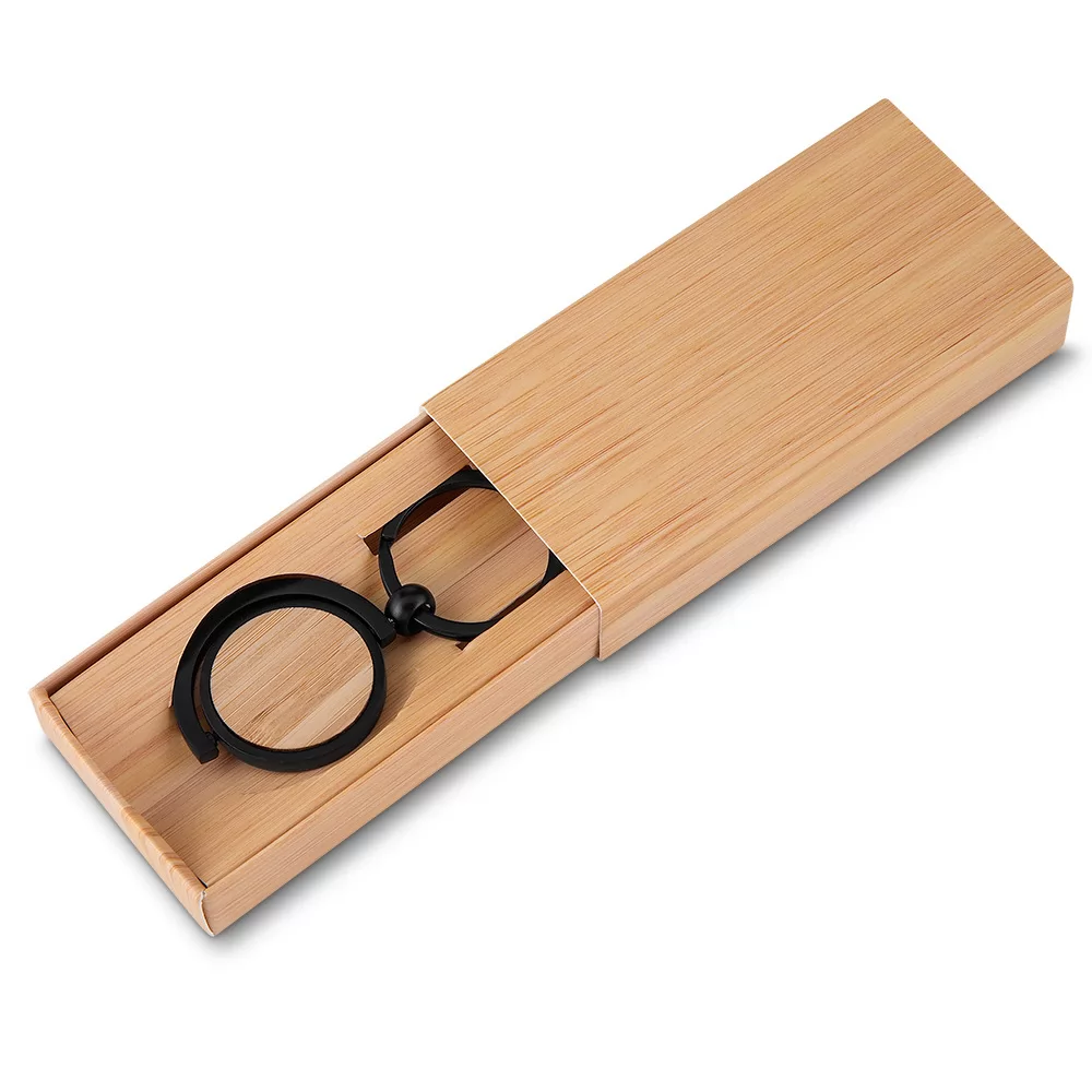 Chaveiro de Metal com detalhes em Bambu Personalizado Chaveiro de Metal com detalhes em Bambu Personalizado