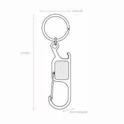 CHAVEIRO METAL - 19157 Personalizado