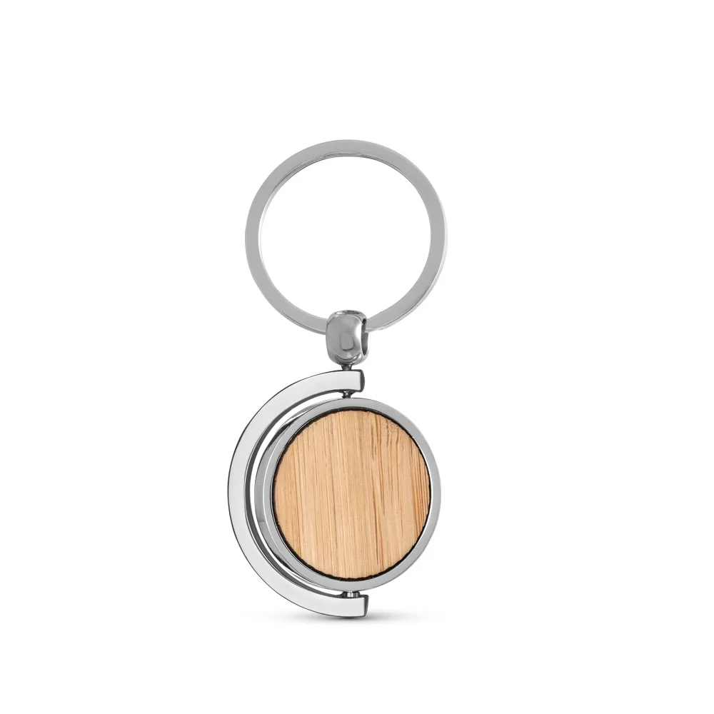 Chaveiro redondo de Madeira Personalizado Chaveiro redondo de Madeira Personalizado