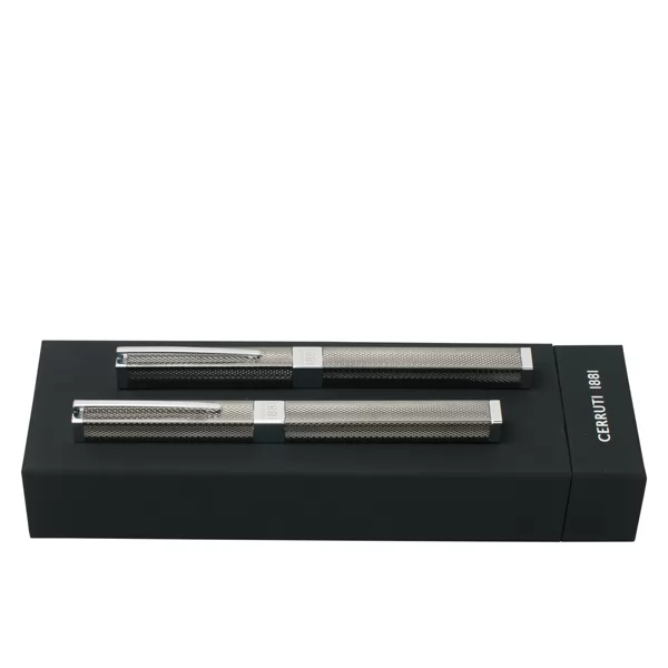Conjunto de caneta tinteiro e roller Premium Cerruti 1881 Personalizado Conjunto de caneta tinteiro e roller Premium Cerruti 1881 Personalizado