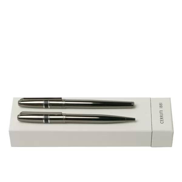 Conjunto de roller e esferográfica Premium Cerruti 1881 Personalizado Conjunto de roller e esferográfica Premium Cerruti 1881 Personalizado