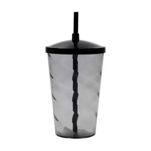 Copo 700ml Espiral Com Tampa e Canudo Personalizado Copo 700ml Espiral Com Tampa e Canudo Personalizado