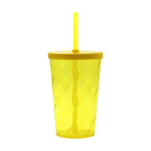 Copo Espiral 550 ml com Tampa e Canudo Personalizado Copo Espiral 550 ml com Tampa e Canudo Personalizado