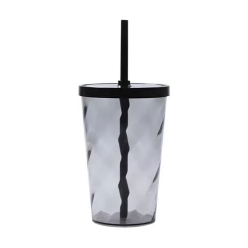 Copo Espiral 550 ml com Tampa e Canudo Personalizado Copo Espiral 550 ml com Tampa e Canudo Personalizado