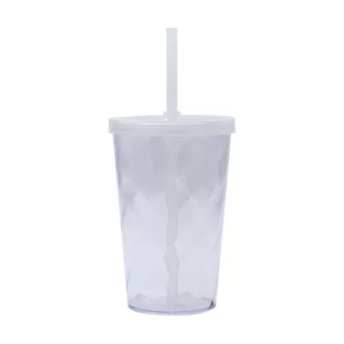Copo Espiral 550 ml com Tampa e Canudo Personalizado Copo Espiral 550 ml com Tampa e Canudo Personalizado