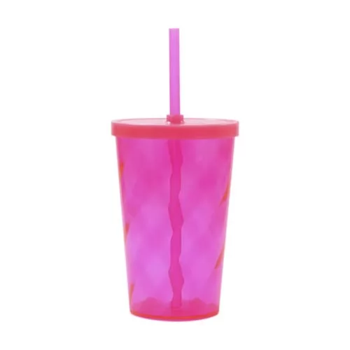 Copo Espiral 550 ml com Tampa e Canudo Personalizado Copo Espiral 550 ml com Tampa e Canudo Personalizado