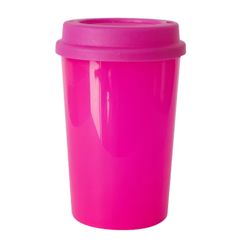 Copo Plástico 350 ml Com Tampa para Café Personalizado Copo Plástico 350 ml Com Tampa para Café Personalizado