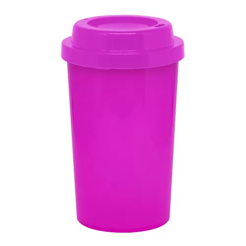 Copo Plástico 400 ml Com Tampa para Café Personalizado Copo Plástico 400 ml Com Tampa para Café Personalizado