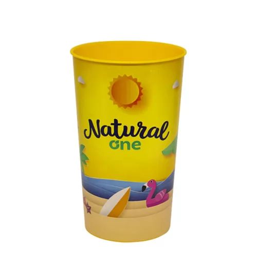 Copo Plástico 600ml In Mold Label Personalizado Copo Plástico 600ml In Mold Label Personalizado