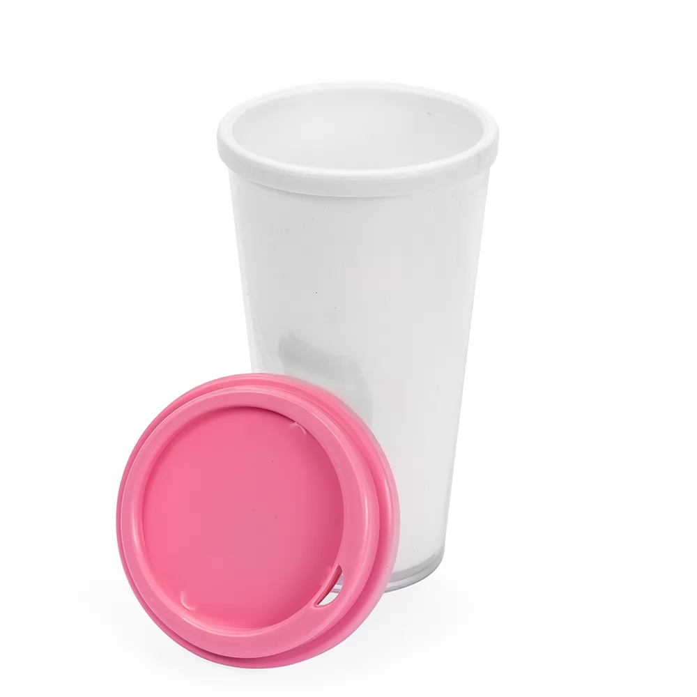 Copo Plástico Duplo 400ml Personalizado