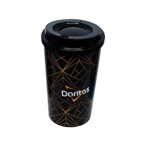 Copo Plástico para Café 600 ml In Mold Label Personalizado Copo Plástico para Café 600 ml In Mold Label Personalizado