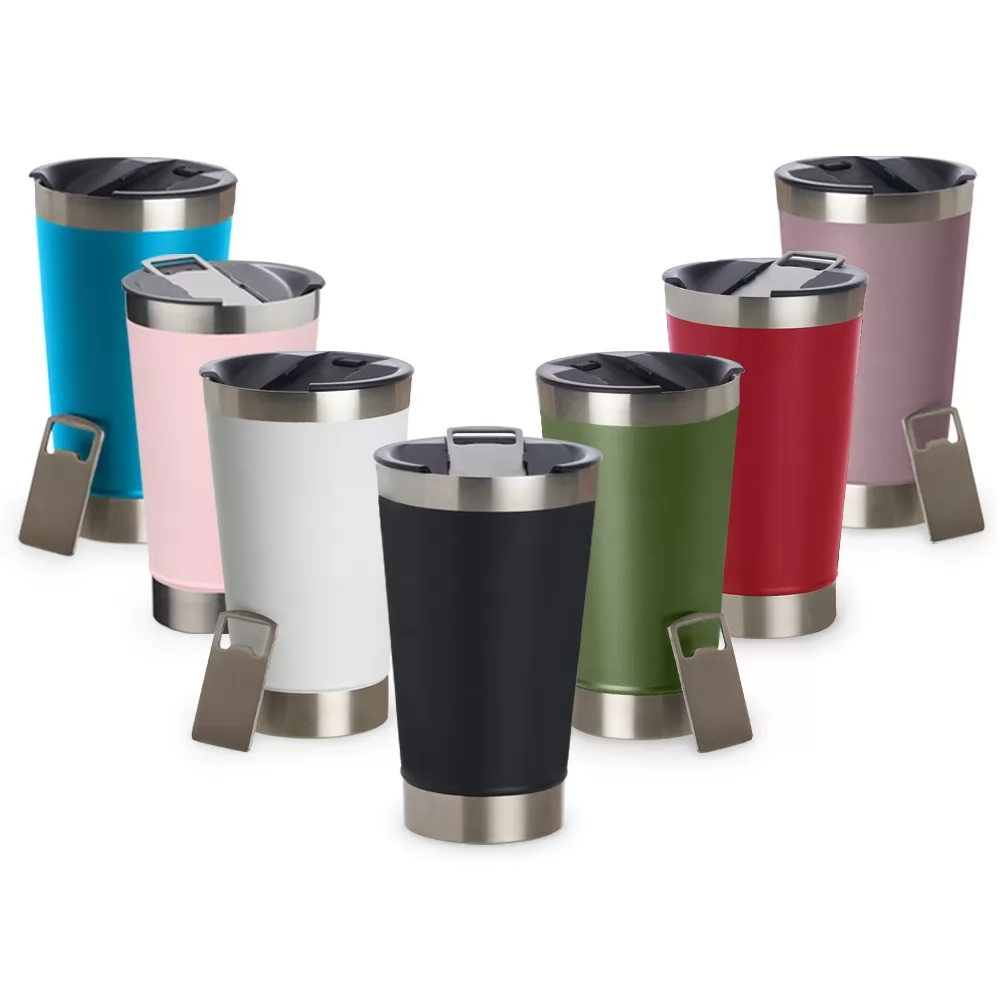 Copo Térmico 500ml com Abridor Personalizado Copo Térmico 500ml com Abridor Personalizado