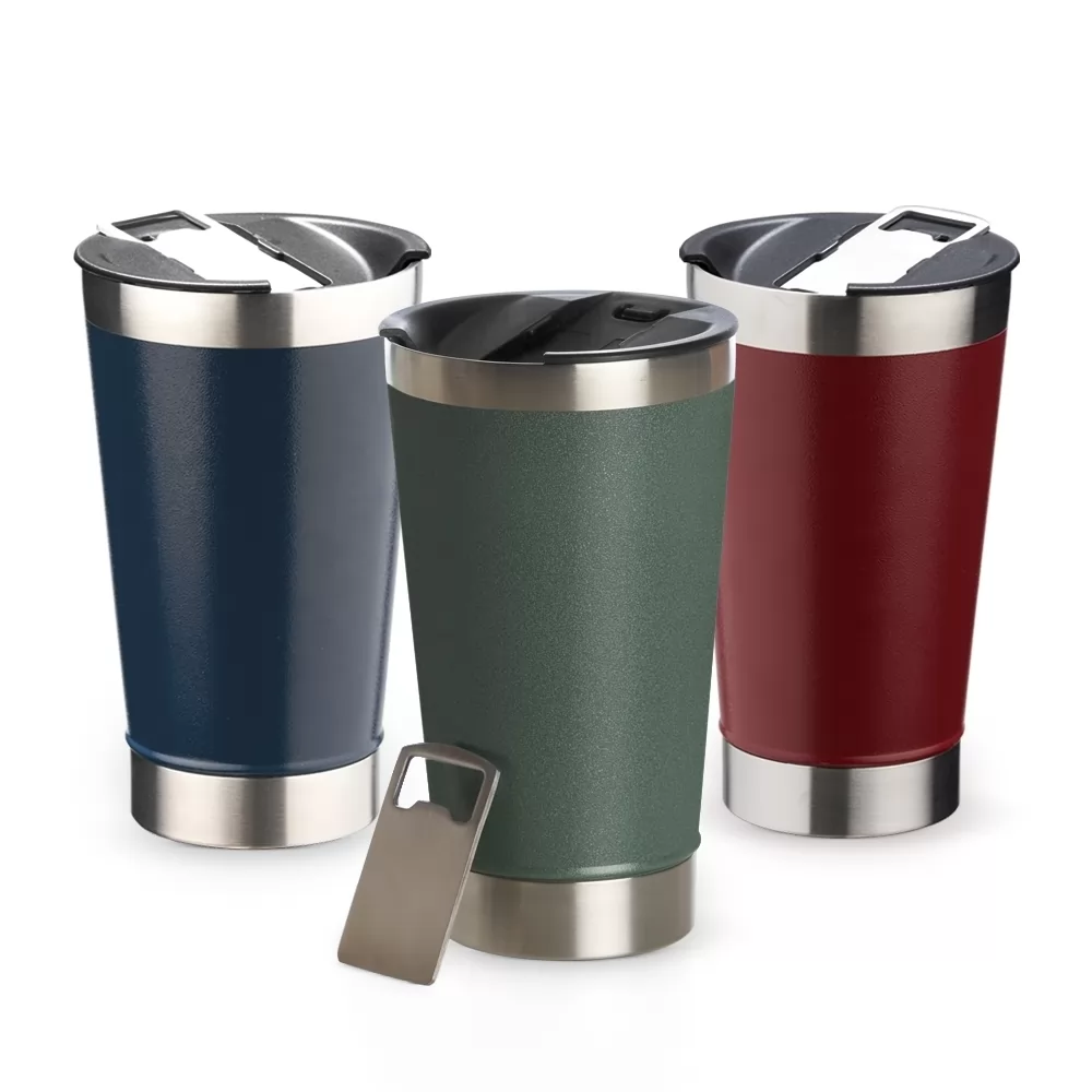 Copo Térmico 500ml com Abridor Personalizado Copo Térmico 500ml com Abridor Personalizado