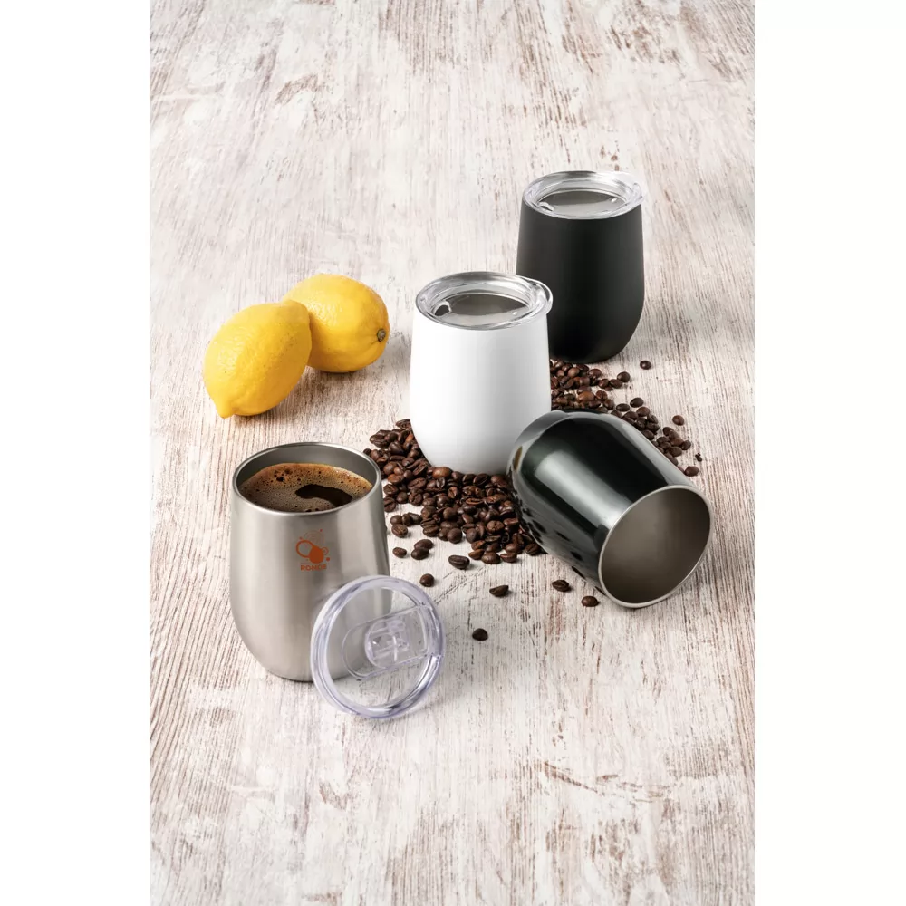Copo térmico de viagem em aço inox 400 mL Personalizado Copo térmico de viagem em aço inox 400 mL Personalizado