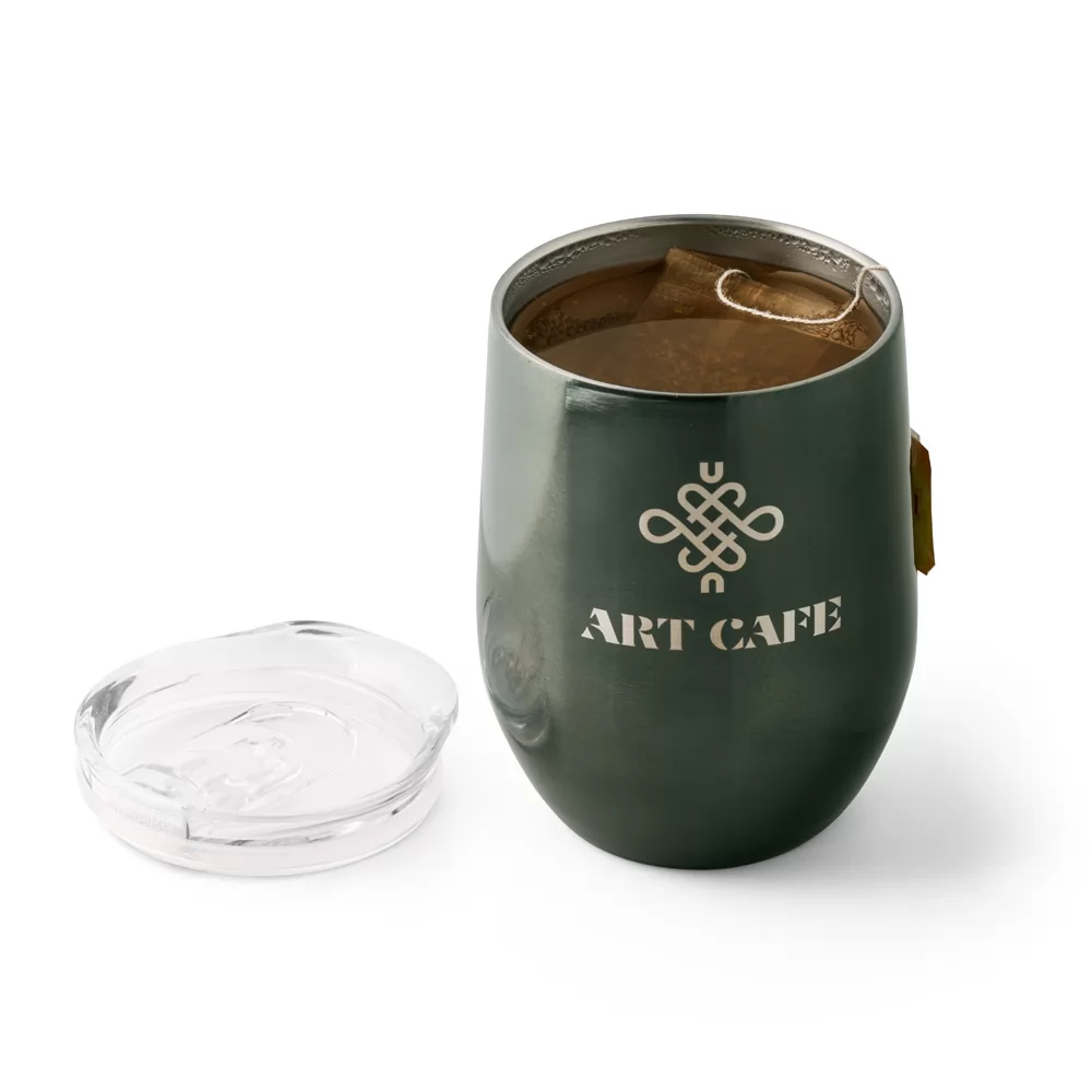 Copo térmico de viagem em aço inox 400 mL Personalizado Copo térmico de viagem em aço inox 400 mL Personalizado