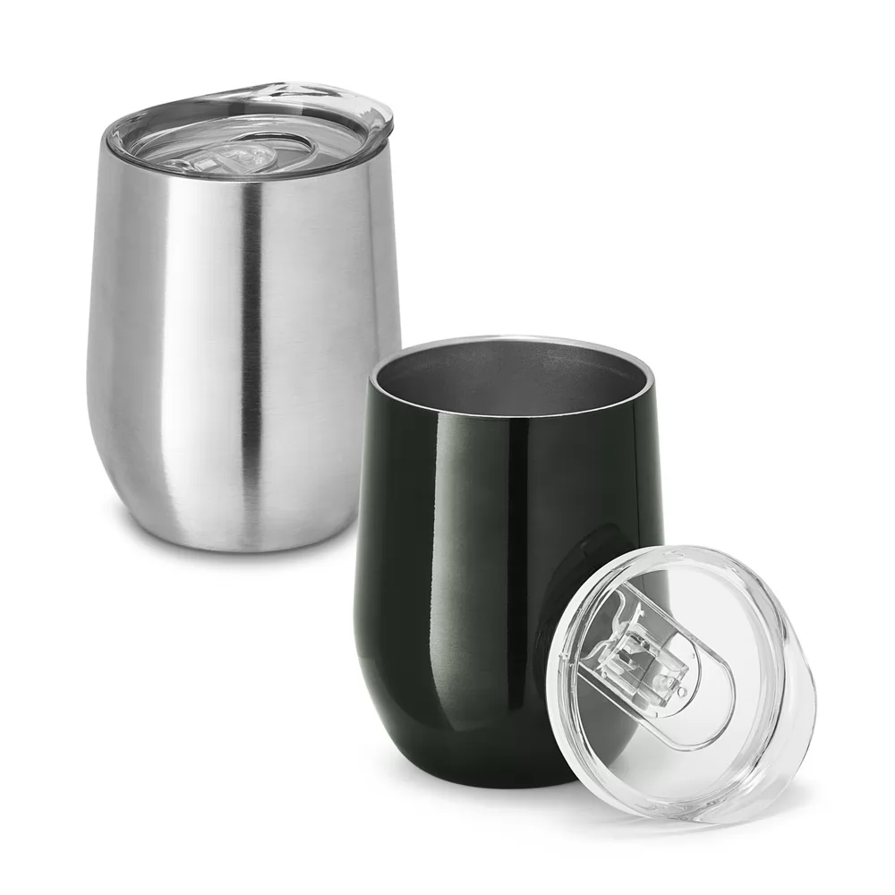 Copo térmico de viagem em aço inox 400 mL Personalizado Copo térmico de viagem em aço inox 400 mL Personalizado