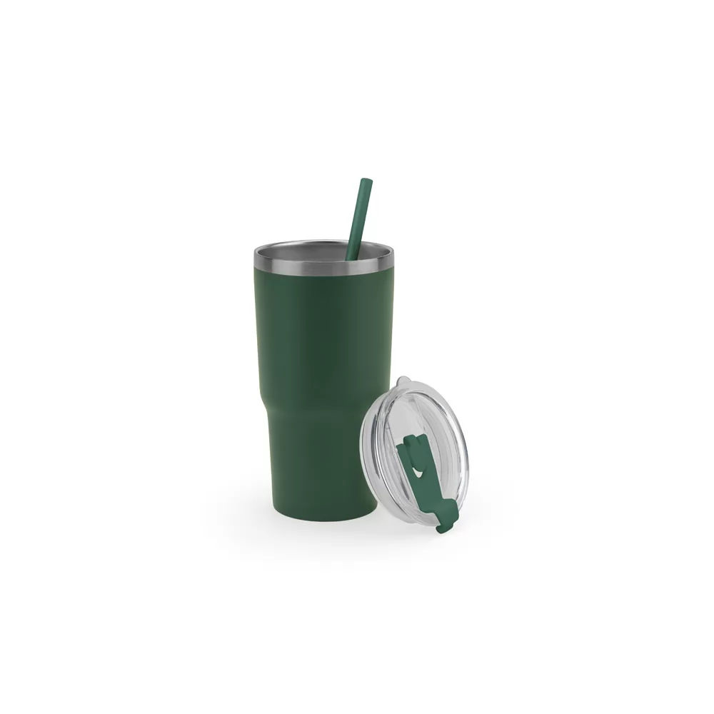 Copo Térmico de Viagem em Aço Inox Reciclado 600 ml Personalizado Copo Térmico de Viagem em Aço Inox Reciclado 600 ml Personalizado