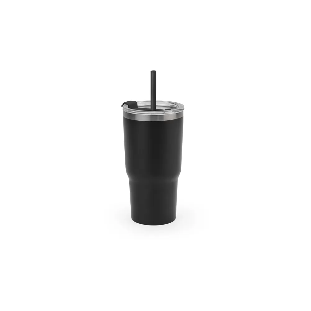 Copo Térmico de Viagem em Aço Inox Reciclado 600 ml Personalizado Copo Térmico de Viagem em Aço Inox Reciclado 600 ml Personalizado