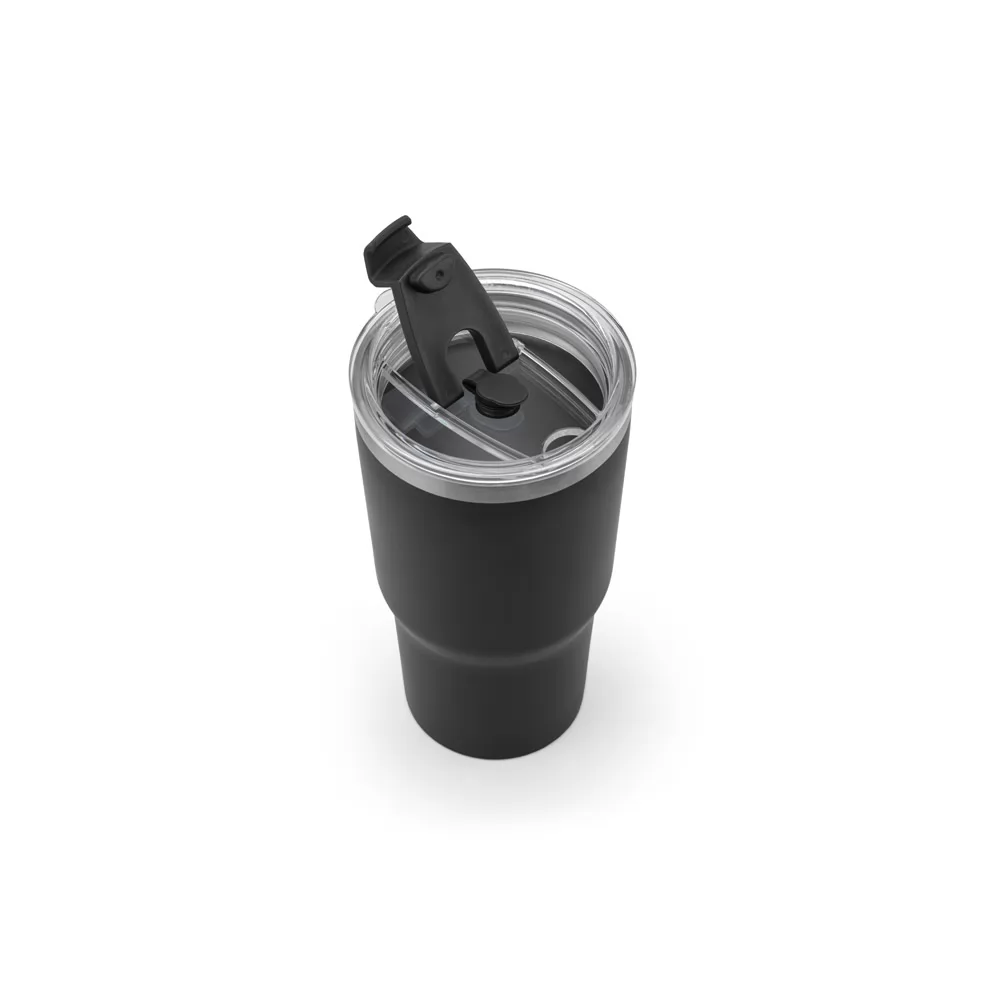 Copo Térmico de Viagem em Aço Inox Reciclado 600 ml Personalizado Copo Térmico de Viagem em Aço Inox Reciclado 600 ml Personalizado