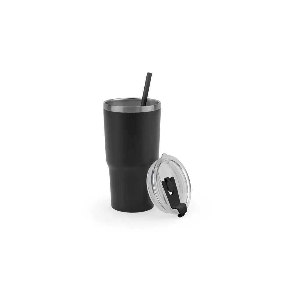 Copo Térmico de Viagem em Aço Inox Reciclado 600 ml Personalizado Copo Térmico de Viagem em Aço Inox Reciclado 600 ml Personalizado