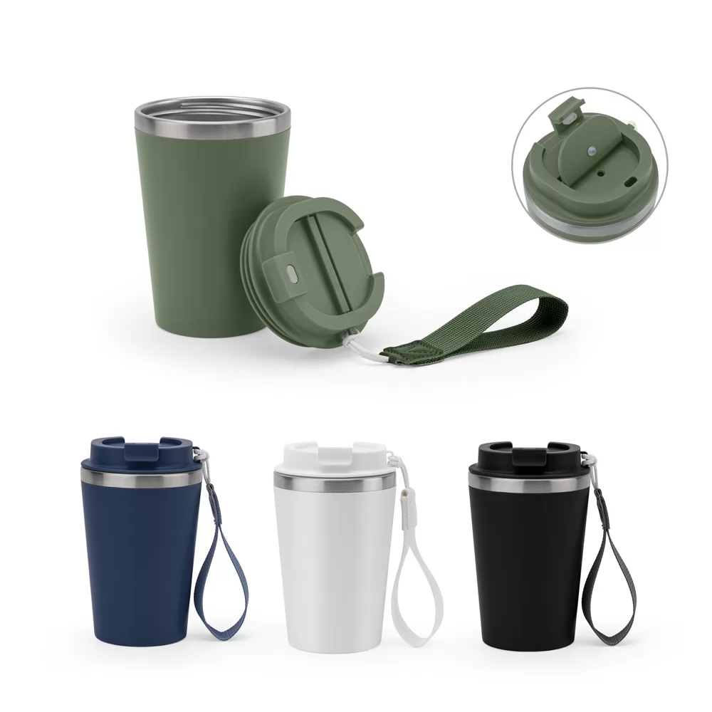 Copo Térmico em Aço Reciclado 460 ml Personalizado Copo Térmico em Aço Reciclado 460 ml Personalizado