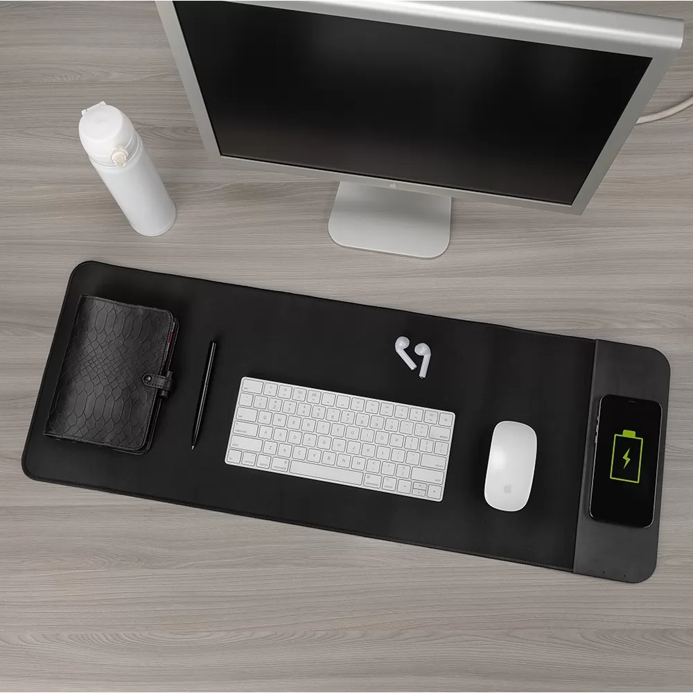 Desk Pad com carregamento por indução Personalizado Desk Pad com carregamento por indução Personalizado