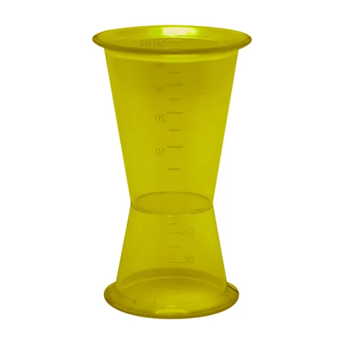 Dosador Duplo Dueto 50 ml / 25ml Personalizado Dosador Duplo Dueto 50 ml / 25ml Personalizado