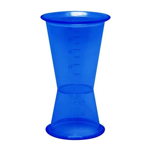 Dosador Duplo Dueto 50 ml / 25ml Personalizado Dosador Duplo Dueto 50 ml / 25ml Personalizado