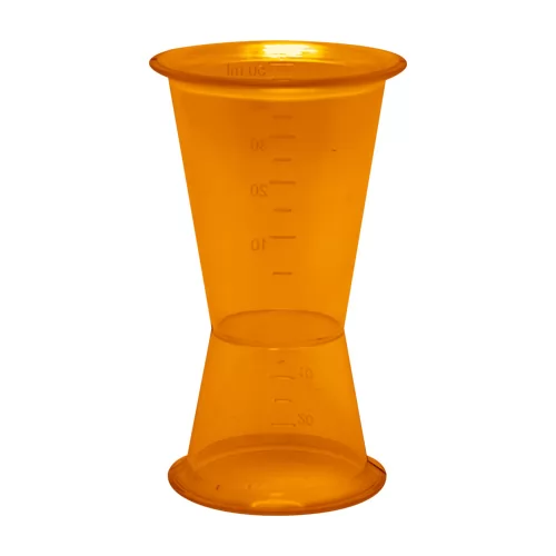 Dosador Duplo Dueto 50 ml / 25ml Personalizado Dosador Duplo Dueto 50 ml / 25ml Personalizado