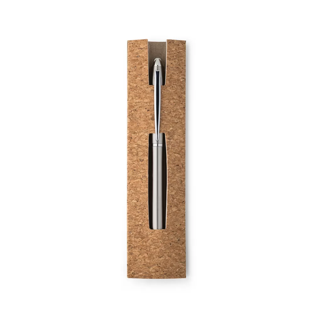Esferográfica com corpo em aço inox 53% reciclado Personalizada Esferográfica com corpo em aço inox 53% reciclado Personalizada
