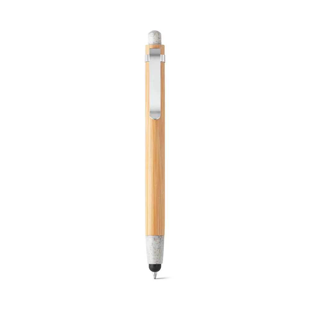 Esferográfica de Bambu com Touch Personalizada Esferográfica de Bambu com Touch Personalizada