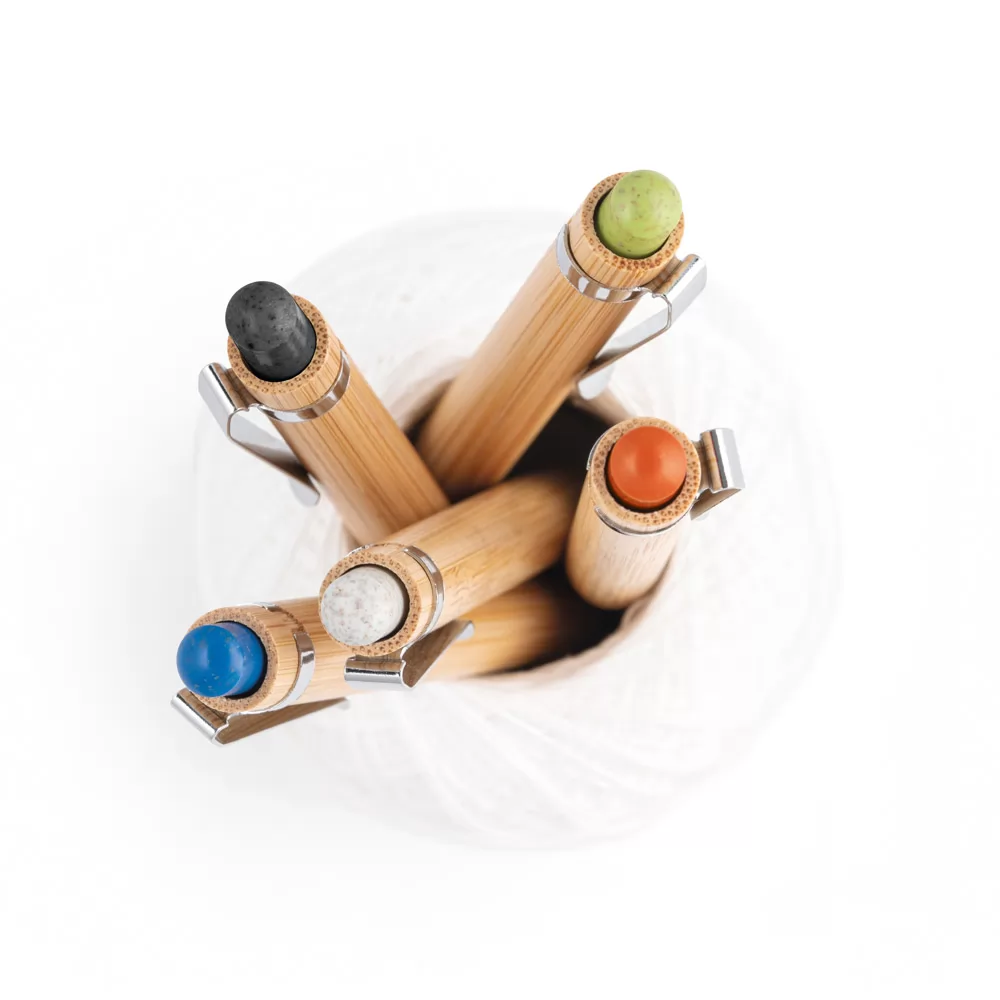 Esferográfica de Bambu com Touch Personalizada Esferográfica de Bambu com Touch Personalizada
