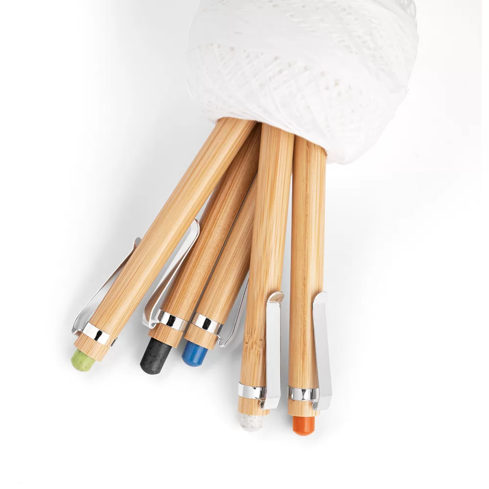 Esferográfica de Bambu com Touch Personalizada Esferográfica de Bambu com Touch Personalizada