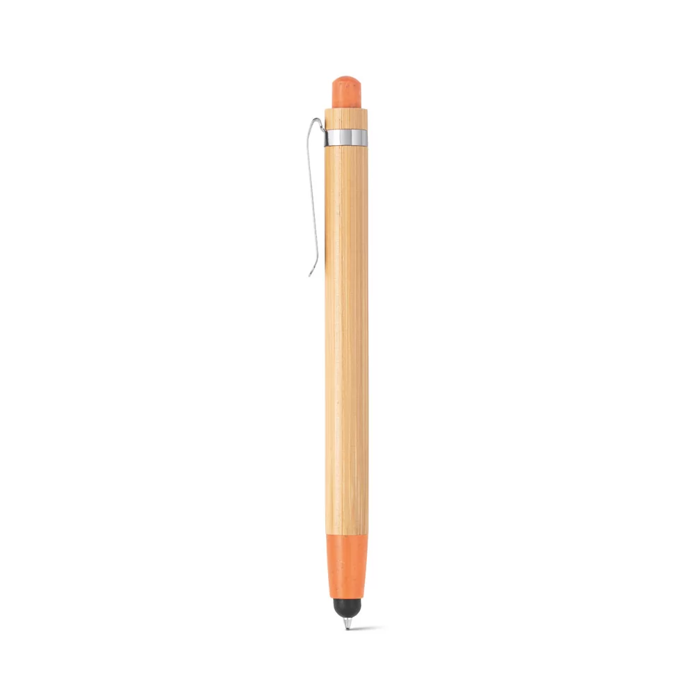 Esferográfica de Bambu com Touch Personalizada Esferográfica de Bambu com Touch Personalizada