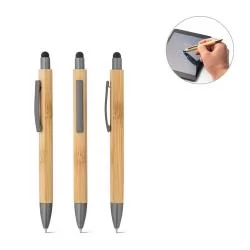 Esferográfica em bambu Personalizada Esferográfica em bambu Personalizada