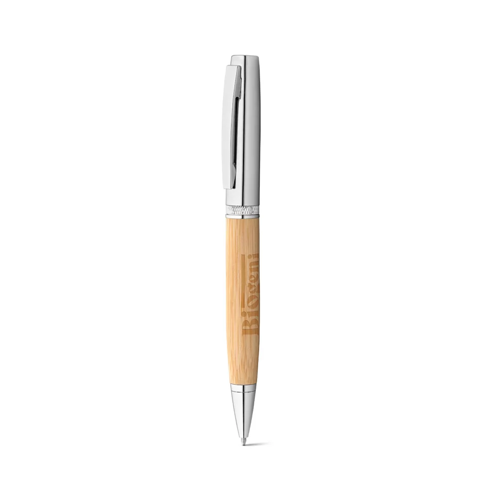 Esferográfica em bambu Personalizada Esferográfica em bambu Personalizada