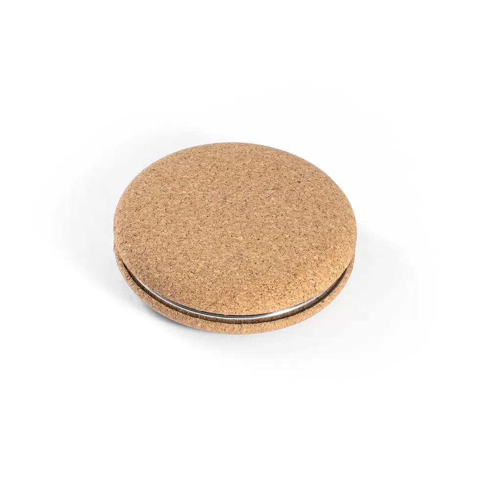 Espelho de bolsa duplo em cortiça Personalizado Espelho de bolsa duplo em cortiça Personalizado