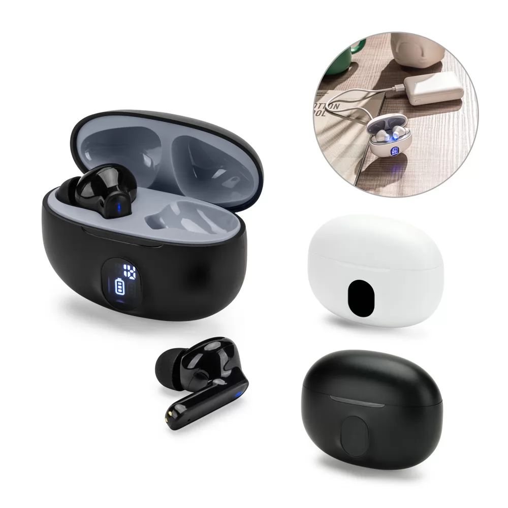 Fone de Ouvido Bluetooth em ABS Reciclado Personalizado