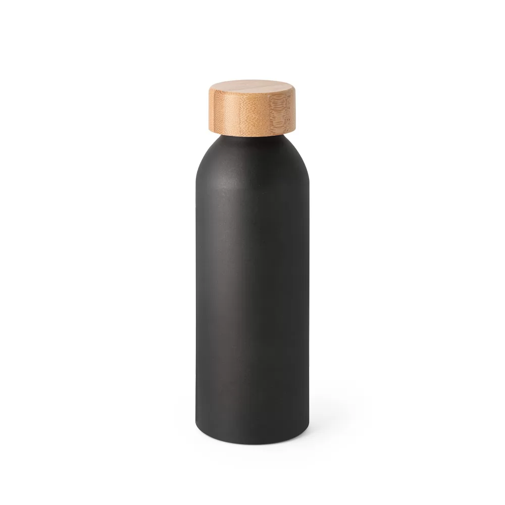 Garrafa Alumínio 550ml Com Tampa de Bambu Personalizada Garrafa Alumínio 550ml Com Tampa de Bambu Personalizada